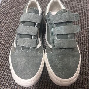 Vans Green Velcro Sneakers